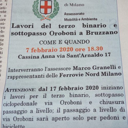 incontro cassina anna lavori sottopasso